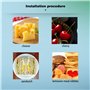 100 Pièces Assorties Dessin Animé Yeux Fourchette à Fruits Enfants Nourriture Gâteau Pics Cure-Dents Réutilisable Décoration Fou