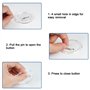 RXKFIGX 30Pcs Badges Ronds Personnalisables 60mm Badge Personnalisé en Acrylique Transparents Set de Faire Ses Badges avec Eping