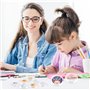 RXKFIGX 30Pcs Badges Ronds Personnalisables 60mm Badge Personnalisé en Acrylique Transparents Set de Faire Ses Badges avec Eping