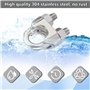 RXKFIGX 36 Pièce Serre Cable Acier,Serre Cable INOX,Serre Cable Acier 3mm+ M3 Cosses de Câble Metallique+Manchons en Aluminium, 