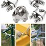 RXKFIGX 36 Pièce Serre Cable Acier,Serre Cable INOX,Serre Cable Acier 3mm+ M3 Cosses de Câble Metallique+Manchons en Aluminium, 