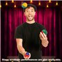 Eowppue Lot de 4 balles de jonglage Rondes Lisses et Douces avec Un Sac
