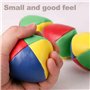 Eowppue Lot de 4 balles de jonglage Rondes Lisses et Douces avec Un Sac