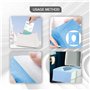 PLATEYTR Lot de 50 Protege WC Jetable, Protection Toilette WC Jetable Couvre Siege Lunette WC Emballage Individuel Matériau Anti