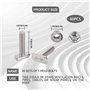 20 Pièces Vis à Tête Marteau m8 En Acier Inoxydable 10pièces Écrous Et Boulons De Serre En Aluminium Argenté Entièrement Filetée