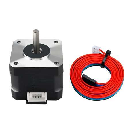 Toaiot Moteur pas à pas Nema 17 Moteur 42-34 1.8 Angle pas à pas 1.5A Corps 2 phases 4 fils pour extrudeuse d'imprimante 3D Repr