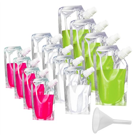 Lot de 12 pochettes de boisson réutilisables pour festivals