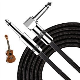 SUHAI Câble tressé pour instrument de guitare électrique de 3 m