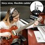 SUHAI Câble tressé pour instrument de guitare électrique de 3 m, 6,35 mm 6,35 mm, câble d'instrument mâle à angle droit, câbles 