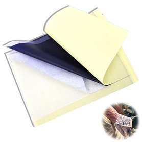 Viexpand Lot de 25 Feuilles de Papier de Transfert de Tatouage