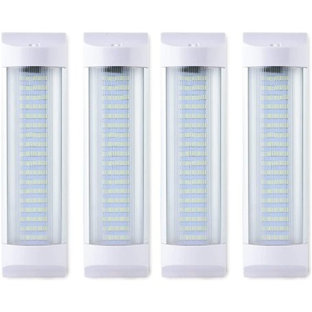 READY Lot de 4 barres lumineuses universelles pour intérieur de voiture