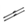 Longueur: 500mm/500mm – 1 Paire de Balais avant