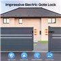 24V Verrouillage électrique de portail mécanisme magnétique 1 seconde pour déverrouiller Serrure électrique pour portails rotati
