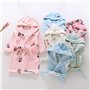 DEBAIJIA Bambin Peignoir 0-14T Enfant Robe de Chambre Bébé Pyjamas Infantile Chemise de Nuit Sleepsuit Unisexe Garçon Fille（Bleu