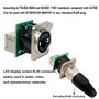 PENGLIN 2PCS Prise de châssis Ethercon Rj45,D-N8FDP RJ45 prise pour montage sur panneau，Série D Cat5 RJ45 vertical Connecteur