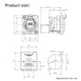 PENGLIN 2PCS Prise de châssis Ethercon Rj45,D-N8FDP RJ45 prise pour montage sur panneau，Série D Cat5 RJ45 vertical Connecteur