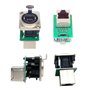 PENGLIN 2PCS Prise de châssis Ethercon Rj45,D-N8FDP RJ45 prise pour montage sur panneau，Série D Cat5 RJ45 vertical Connecteur