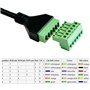 PENGLIN 2PCS RJ11 Adaptateur de bornier à vis mâle à 6 broches pour câble de rallonge de téléphone Cat3, RJ12 6P6C to 6pin Termi
