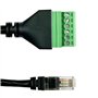 PENGLIN 2PCS RJ11 Adaptateur de bornier à vis mâle à 6 broches pour câble de rallonge de téléphone Cat3, RJ12 6P6C to 6pin Termi