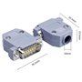 Harissess DB15 RS232 D-SUB Lot de 5 connecteurs série à souder, joints plaqués or, type de soudure série RS232, coupleur D Sub 1