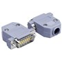 Harissess DB15 RS232 D-SUB Lot de 5 connecteurs série à souder, joints plaqués or, type de soudure série RS232, coupleur D Sub 1