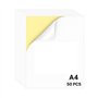 50 feuilles A4 d’étiquettes autocollantes – Surface lisse