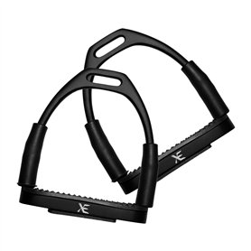 XE Étriers d'équitation en Acier Inoxydable – 4.25 Pouce Étriers Flexibles pour Cavaliers
