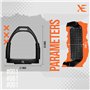 XE Étriers d'équitation en Acier Inoxydable – 4.25 Pouce Étriers Flexibles pour Cavaliers, Idéaux Antidérapants Semelles en Seme