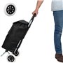 Mikqky 2 Pièces Remplacement de Roues de Caddie en Caoutchouc, Roues de Chariot en Plastique avec Mousse, Noir Hot Design Roue C