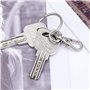 35 pcs Porte-clés, Pivotants Pour Clés, Mousqueton Porte Clé Métal Polissage Keychain de Crochets Anneaux Détachables, 25 mm de 