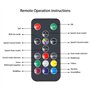 48LED Mini Stroboscope Telecommande Dj Jeux de Lumiere Pour Soiree Strobe Light, LED Couleur Lumière Stroboscopique Avec Télécom
