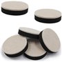 Rehausseurs de Meubles Table Pied - 4 Pièces Diamètre : 63,5 mm Hauteur : 16,5 mm Rehausseurs de Lit Peut être Utilisé en Piles 
