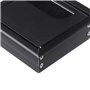 Passe Câbles Encastrable Bureau 2 Pièces en Alliage d'aluminium 80 mm * 80 mm avec Joint Brosse pour Bureaux Rangement et Organi