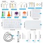 TWBEST Kit de Moules et Outils de Coulée de Résine,Moule en Résine de Silicone,Kit de Moulle Resine Epoxy Alphabet Nombre,pour B
