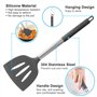 TWBEST Ustensiles de Cuisine Silicone,44pcs Ensemble d'ustensiles de Cuisine en Silicone avec 20 Hameçons,5 Petites Cuillères de