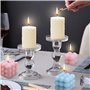TAVADA Moules en Silicone, Moule 3D Cube Boule, Forme Bricolage, Moules en Cire et mèche - Pour Bougie parfumée,Savon,Pouding