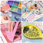 YUTUY Diamond Painting Accessoires Boite,70 Emplacements Boite Diamond Painting Rangement,Boîtes d'accessoires de Peinture au Di