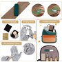 SAMISO Outil de Ciseaux à Bois Kit,30PCS Outils Sculpture Sur Bois,Kit Sculpture Bois avec Couteau Sculpture Bois,10PCS blocs de