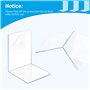 UCAMP Lot de 8 Serre-Livres en Acrylique Transparent,Serre Livre Acrylique Transparent,Serre-Livres résistants pour Maintenir Le