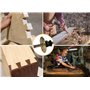 YOSELIN Ensemble d'outils de marquage de roue gabarit à queue d'aronde comprenant 2 cutter de roue verrouillé pour bois dur 1 ja