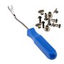 2 cm Plastique Fermeture Tournevis Panneau de porte intérieure Trim arrache-clou