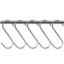 Lot de 30pcs Crochets en S de suspension multifonctions Crochets en forme de S finition chrome Crochet S pour salle de bains, ch