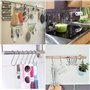 Lot de 30pcs Crochets en S de suspension multifonctions Crochets en forme de S finition chrome Crochet S pour salle de bains, ch