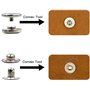 140pcs Boutons Pressions Métal, Bouton Snaps en Métal, Rivet Cuir Set, Fermoirs à Rivets en Cuir avec Punch Pince et Outils de F