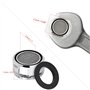 SANTOO 3 Pièces Mousseur Robinet, Aerateur Robinet Filtre Robinet avec Joint D'étanchéité Pour Cuisine, Salle de Bain - Argent (