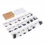 Polarduck Kit de Montage Universel pour TV, pour TV et Moniteur jusqu'à 80 Pouces, Vis pour Montage TV avec vis M4, M5, M6, M8 T