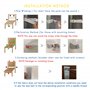 Fitzulam Sangles de Sécurité pour Chaise Haute Harnais 5 Points de Rechange pour Enfants avec Coussinets Epaules Convertibles po
