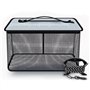 Panier de Pêche Flottant Filet de Rangement Pliable pour Leurres de Pêche Cage Portable Filet de Pêche avec Corde Antidérapante