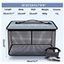 Panier de Pêche Flottant Filet de Rangement Pliable pour Leurres de Pêche Cage Portable Filet de Pêche avec Corde Antidérapante 