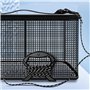 Panier de Pêche Flottant Filet de Rangement Pliable pour Leurres de Pêche Cage Portable Filet de Pêche avec Corde Antidérapante 